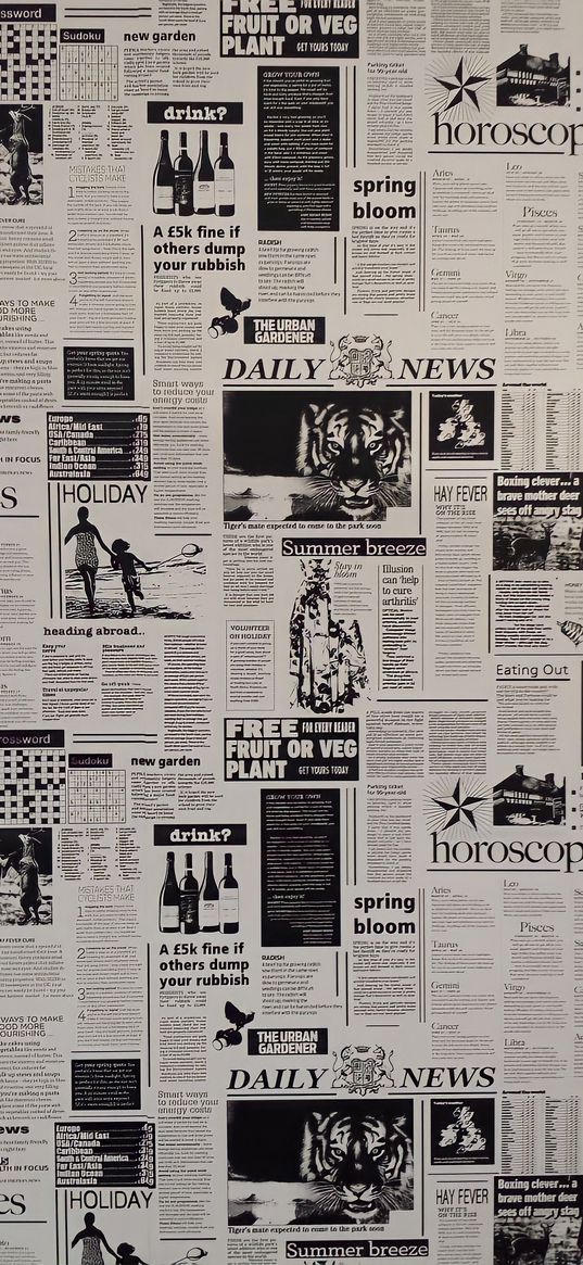 newspapers, paper, retro, black and white