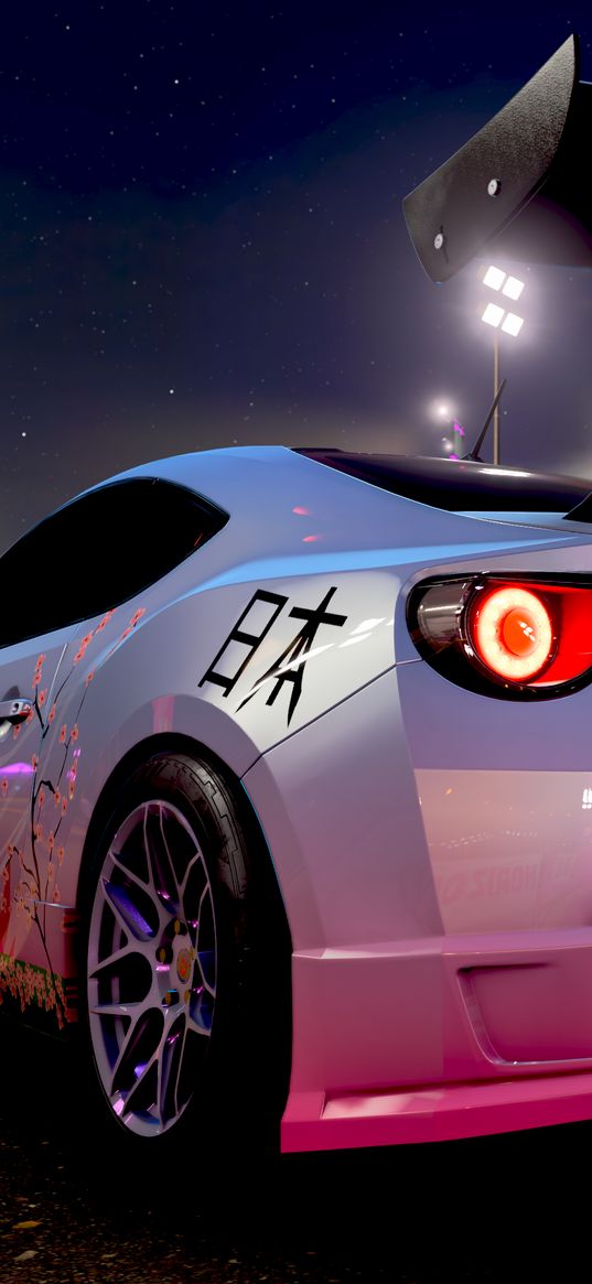 toyota gt86, toyota, car, white, stickers, race, game