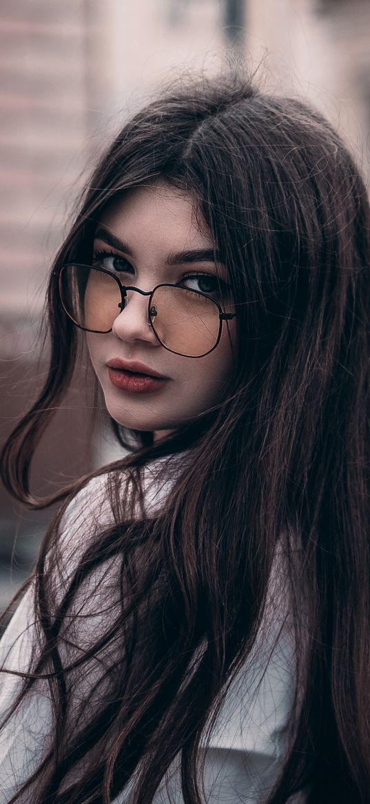 girl, portrait, glance, cute, beautiful