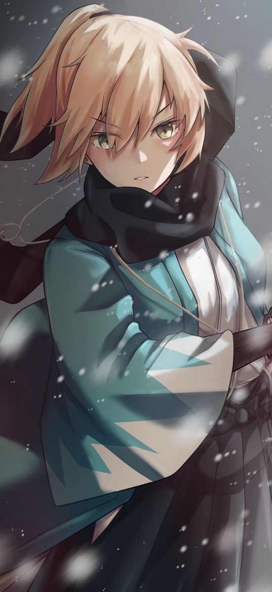 okita souji, fate, anime, girl, art