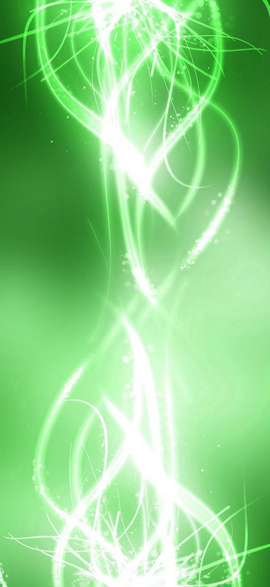 abstraction, green, light, beam