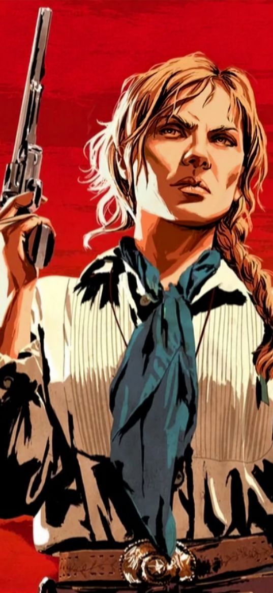 sadie adler, red dead redemption, game, girl, art