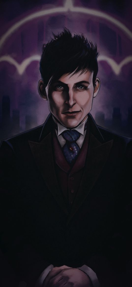 penguin, gotham, dc, villain, art