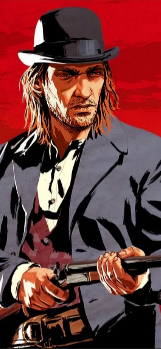 red dead redemption, sean macguire, wild west, game, character, art