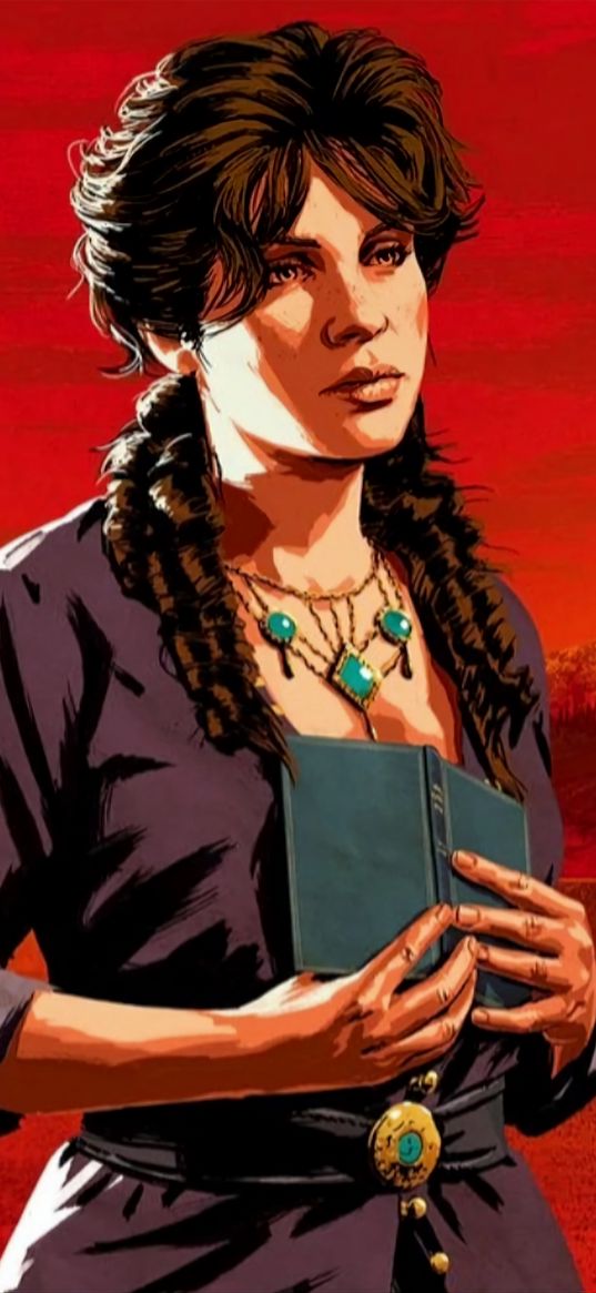 red dead redemption, mary beth gaskill, wild west, game, character, art