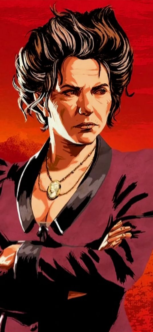 red dead redemption, susan grimshaw, wild west, game, character, art