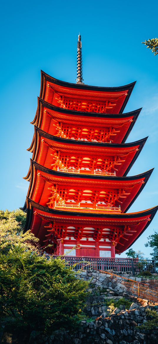 pagoda, roof, building, architecture