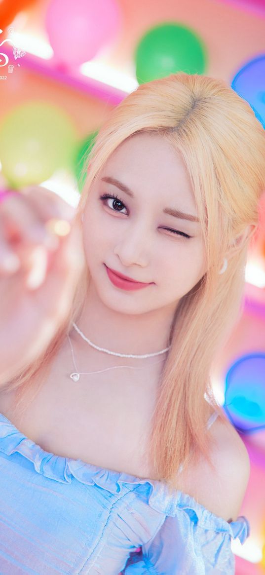 sana, twice, k-pop, singer, girl, beautiful, cute, asian, blonde, balls