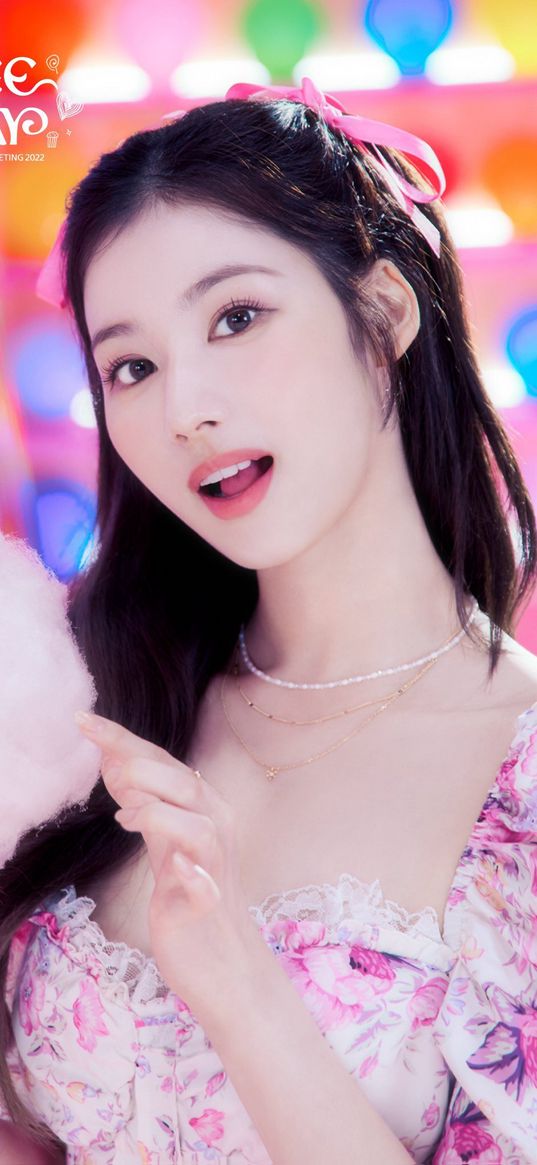 sana, twice, k-pop, singer, girl, beautiful, cute, asian, cotton candy