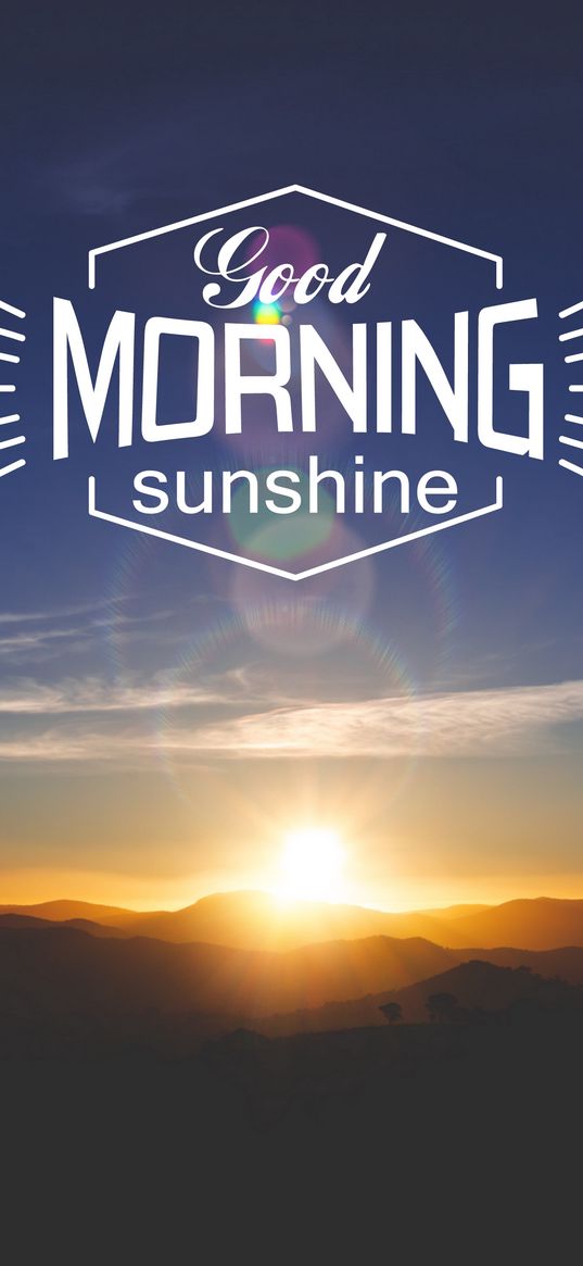 morning, sunshine, sunrise, happy, mood, blue, sky, sun, quote