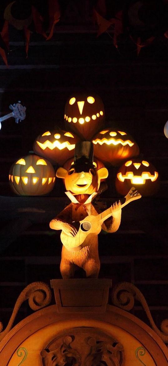 halloween, holiday, ghosts, pumpkins, music, guitar