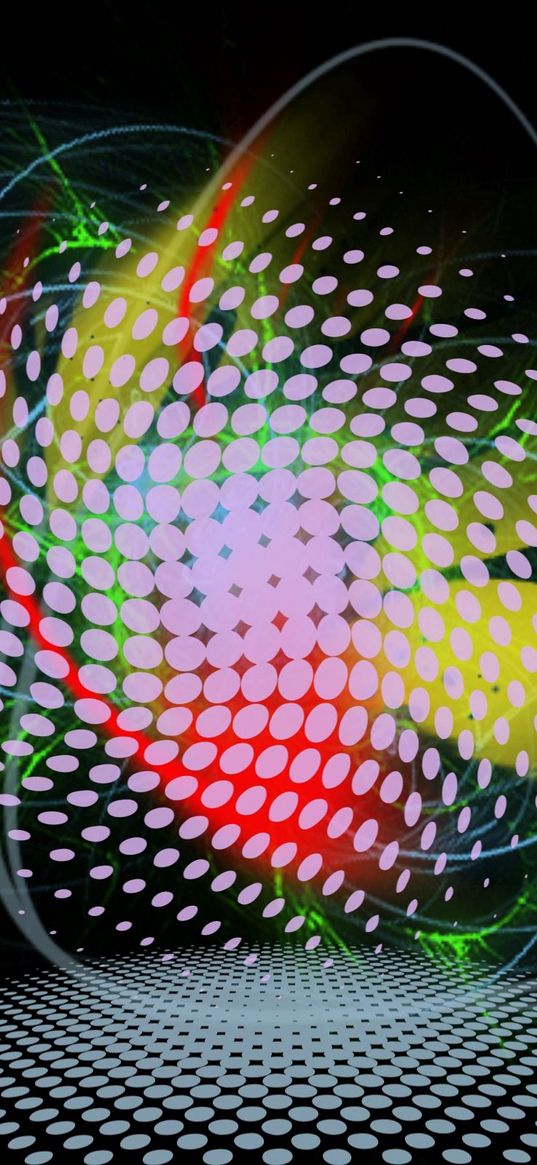 colorful, lines, dots, pattern, color