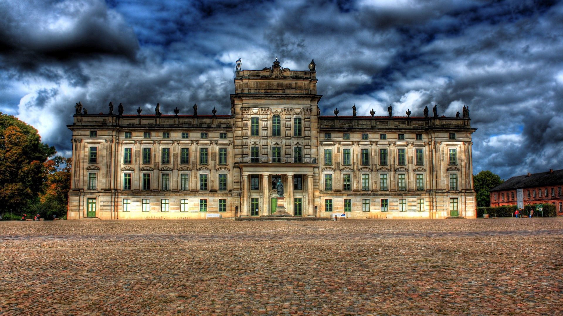 germany, building, castle, old, sky, hdr