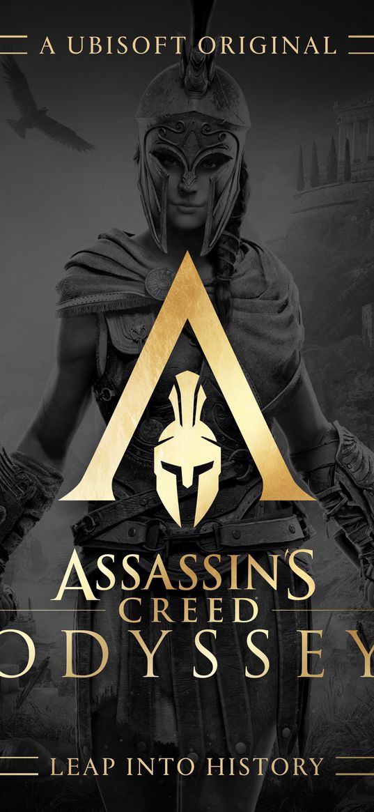 assassins creed odyssey, golden keyart, kassandra, game