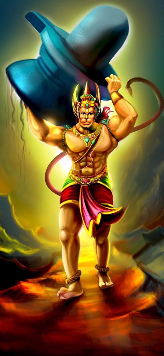 hanuman, god, india, art