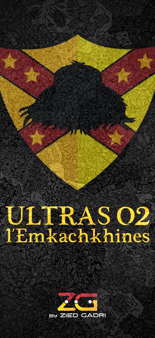 ule02, taraji, tunisia, red, yellow, black, force, ultras