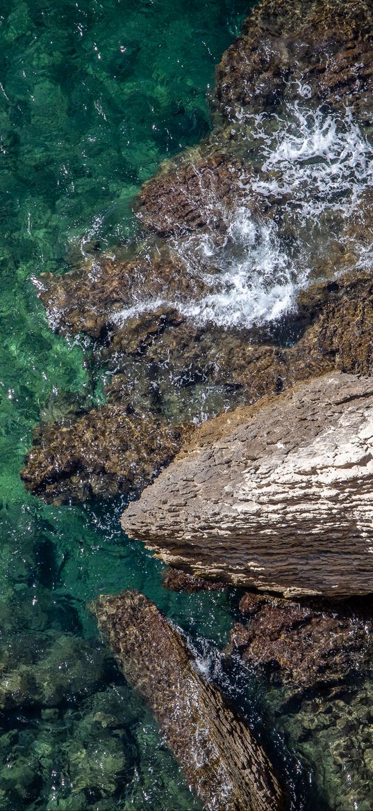 stones, reef, sea, nature