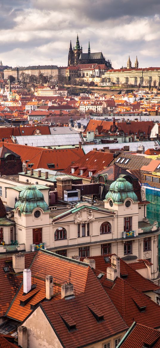 buildings, towers, architecture, roofs, tiles, city