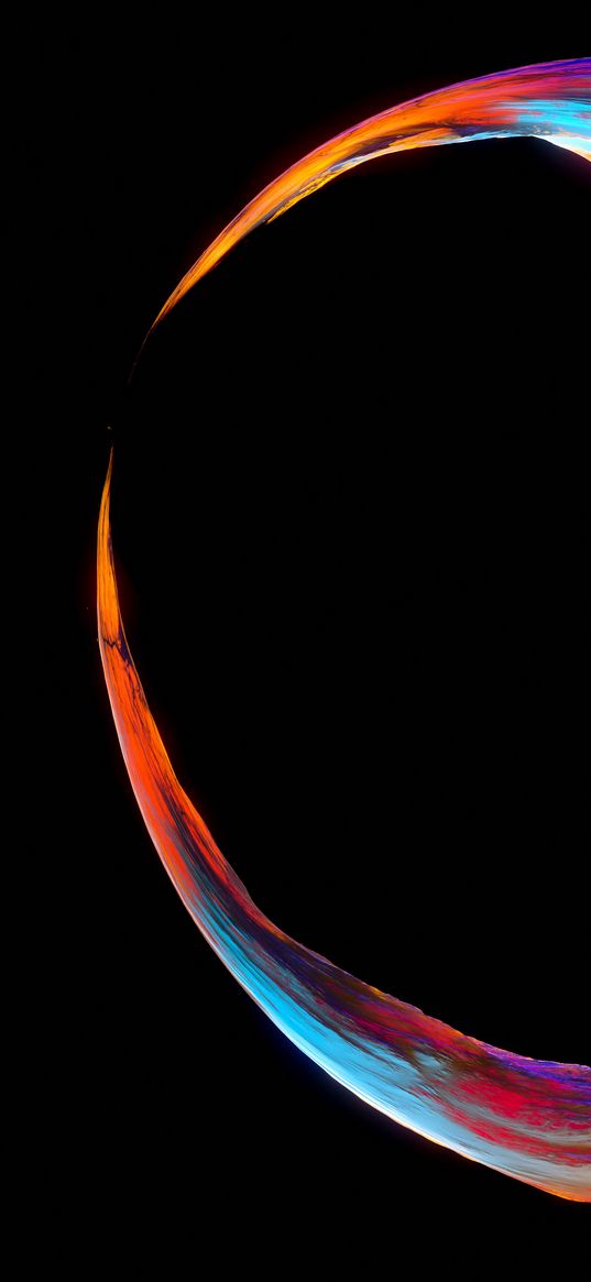 semicircle, colorful, abstraction, black background, art