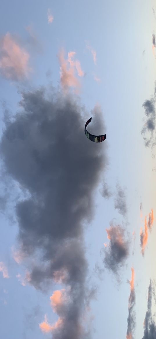 gulf of finland, water, kite, sunset, nature