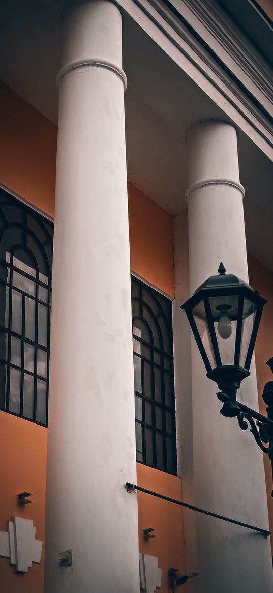 columns, architecture, building, classic, lantern, museum