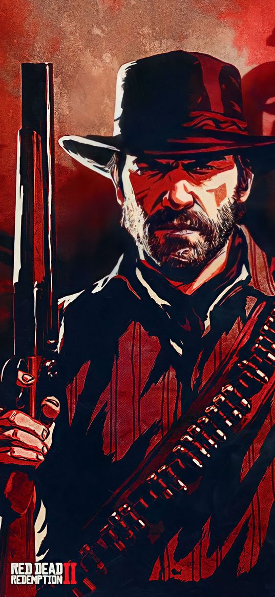 arthur morgan, red dead redemption, game, character, poster