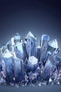 Preview wallpaper 3d, crystal, crystals, 3d crystal, blue crystal
