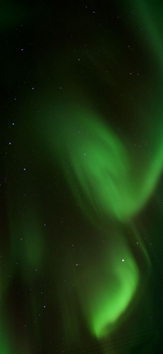 northern lights, aurora, night, green, finland