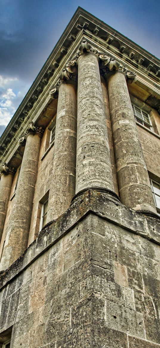 building, columns, architecture, classic, old