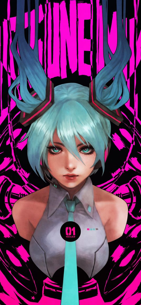 hatsune miku, vocaloid, anime, girl, art