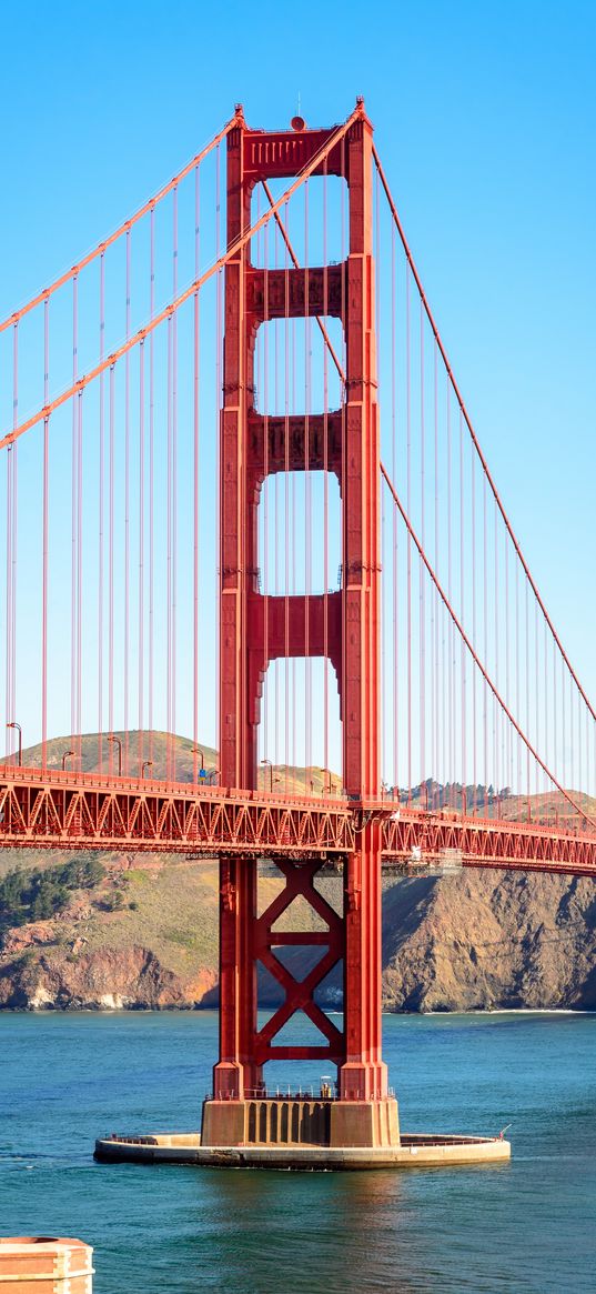 bridge, strait, coast, golden gate, san francisco