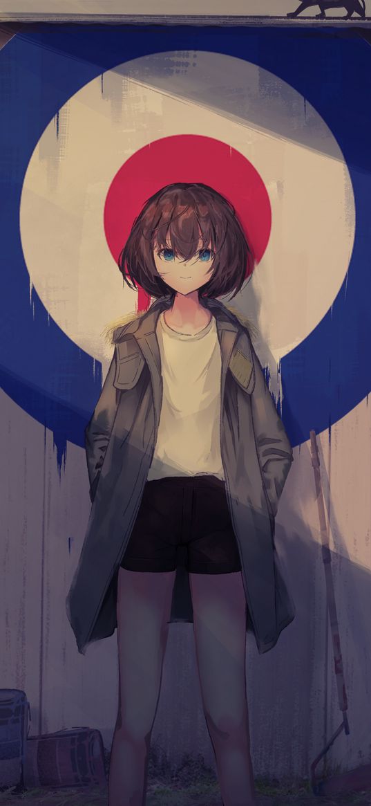 girl, target, anime, cute, art