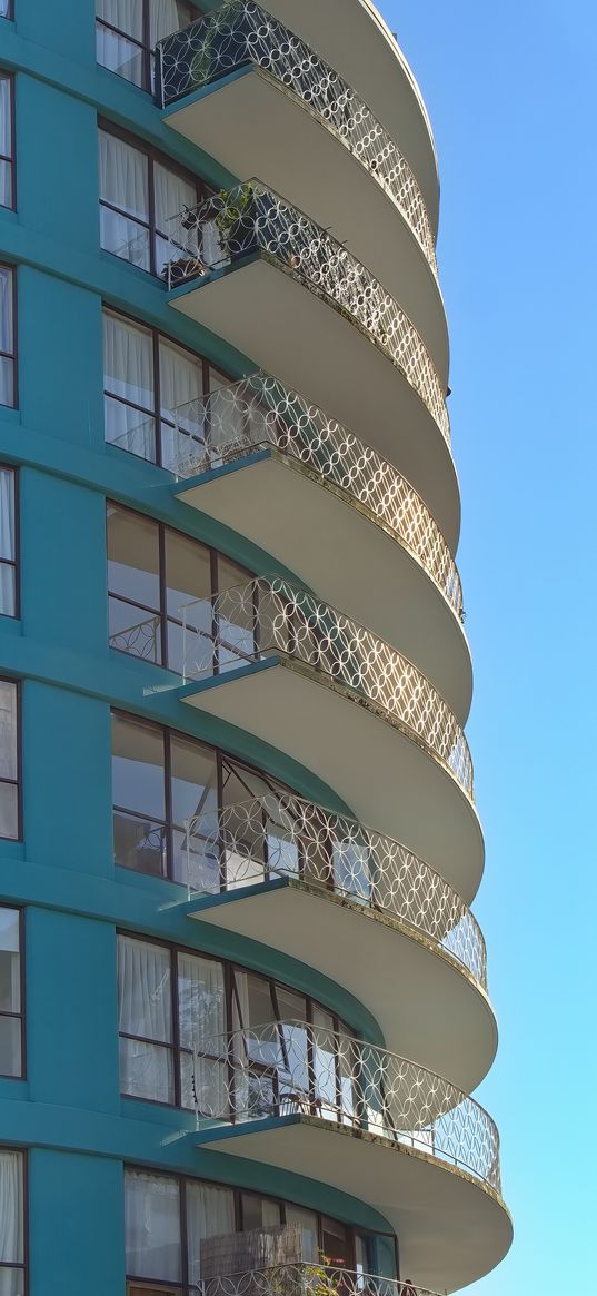 building, house, architecture, balconies, windows