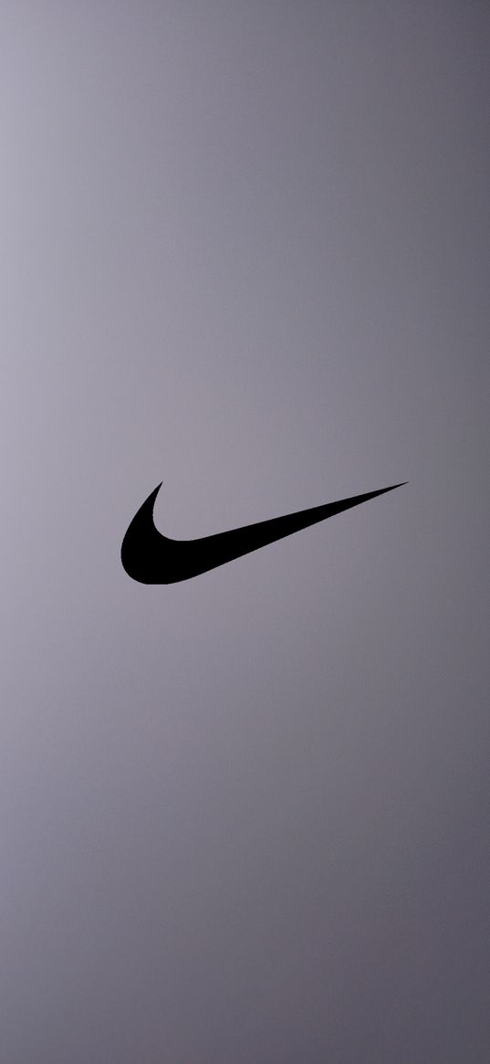 nike, brand, logo, black, gray background