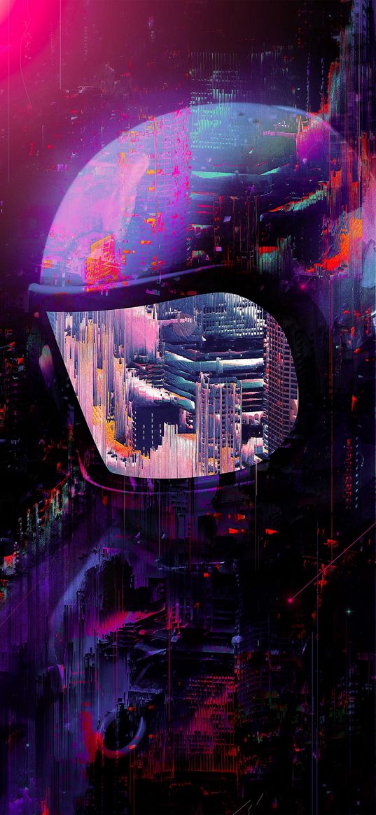 digital art, men, city, futuristic, night, neon, science fiction