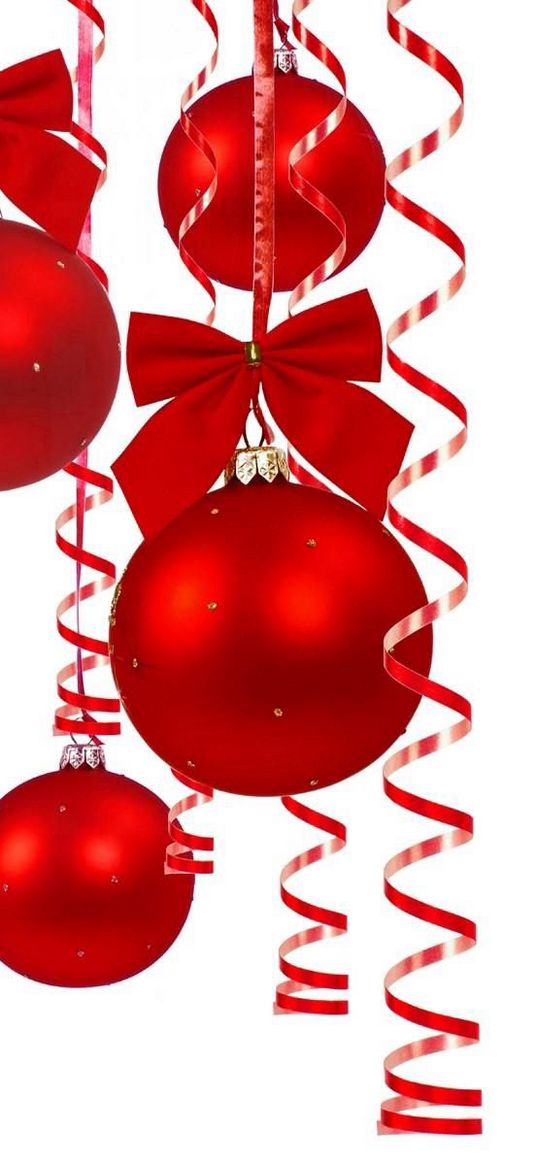 christmas decorations, balloons, bows, ribbons, beautiful, celebration, christmas, new year