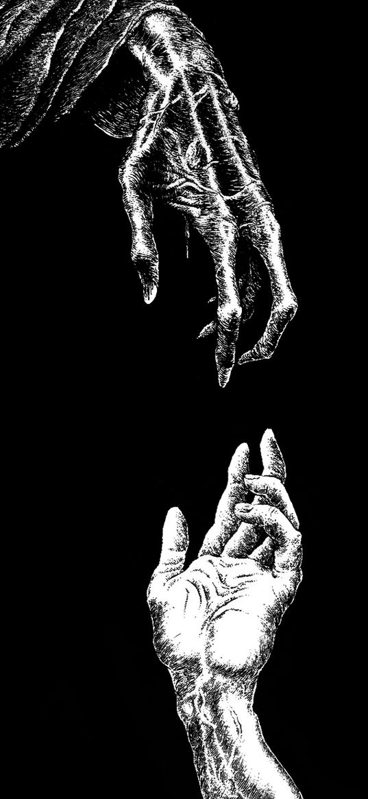 hands, black background, minimalism, art