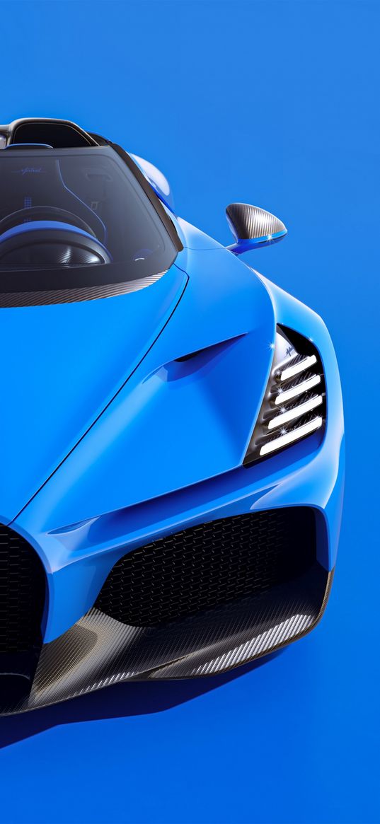 bugatti divo, bugatti super car, car, blue