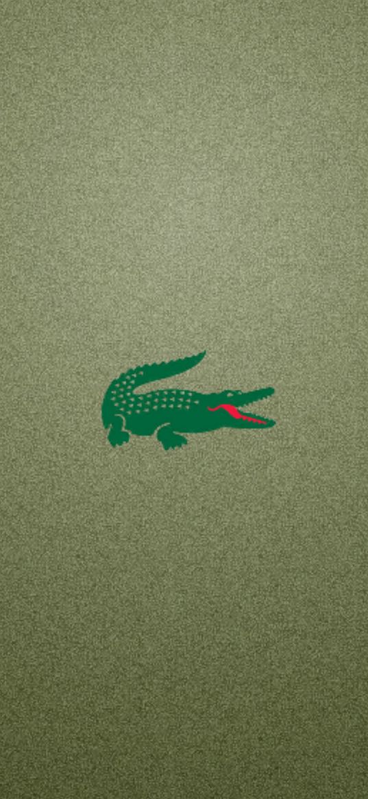 lacoste, logo, crocodile, green, minimalism