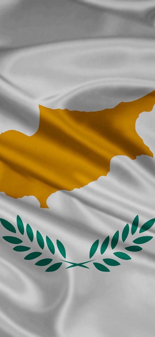 flag, symbols, colors, material, silk, lines, cyprus