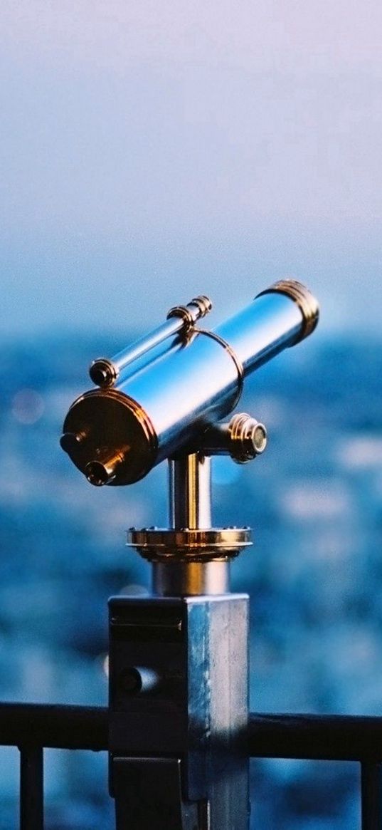 telescope, city, evening, form, structure