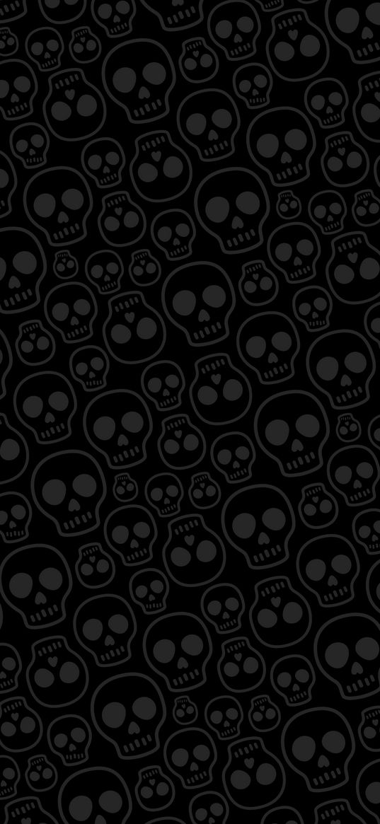 skull, black, pattern, black background, art