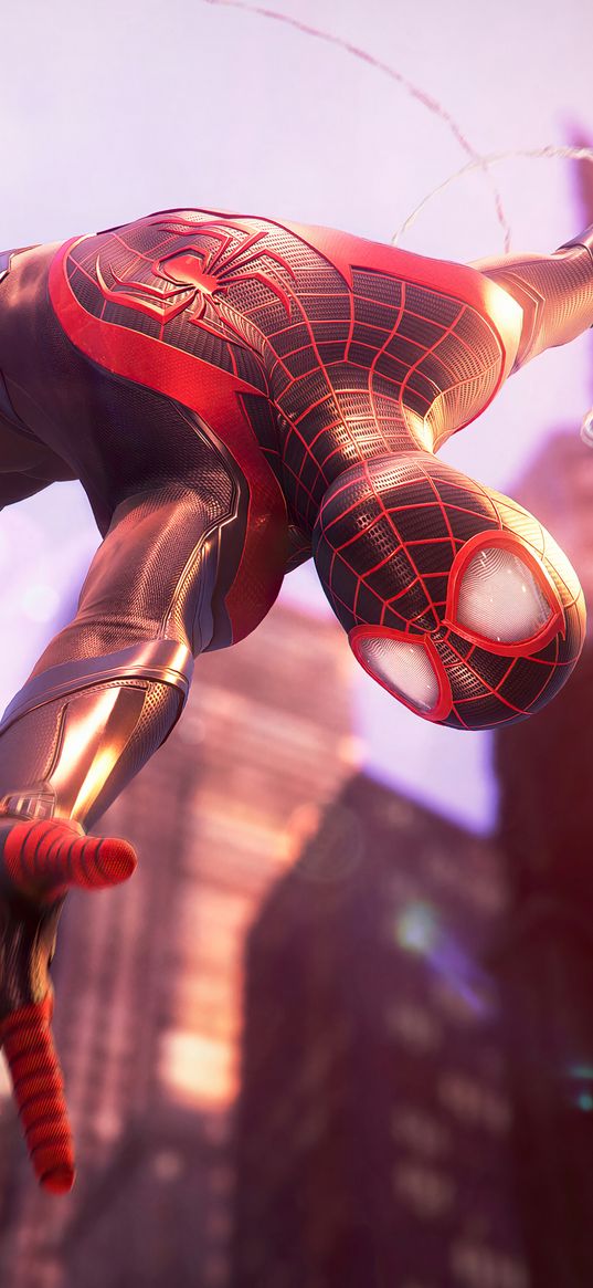 spider-man, spiderman, superhero, game, marvel, black suit, flight