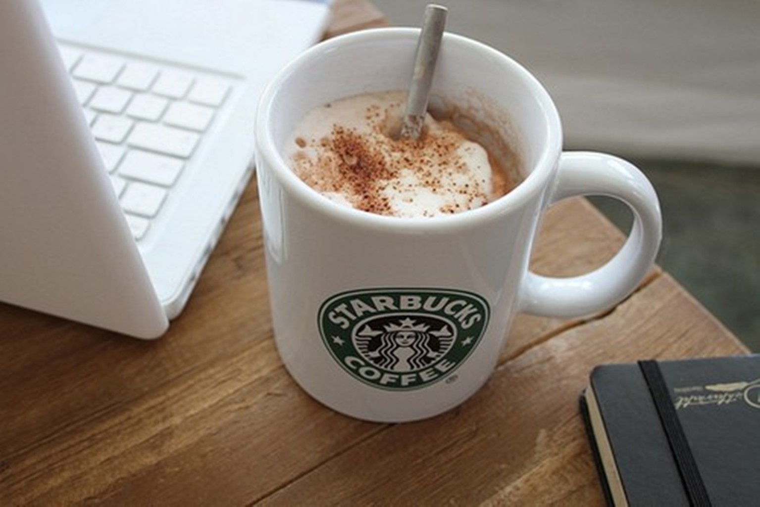 coffee, glass, skin, table, laptop