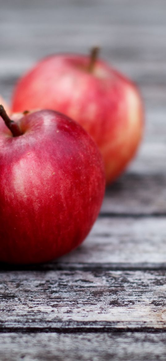 apples, red, boards