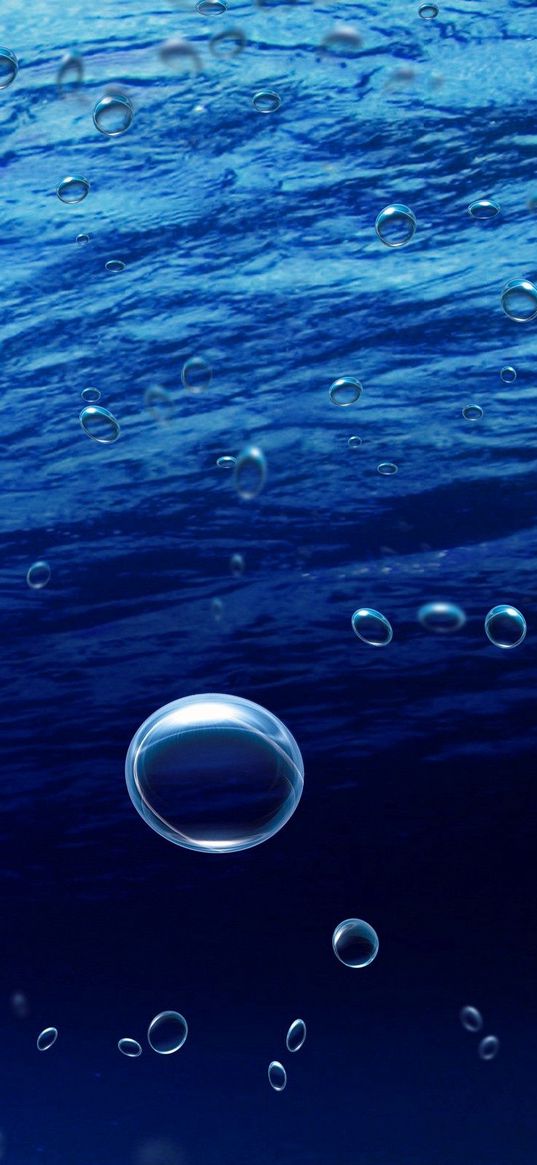 close-up, blue, water, drops