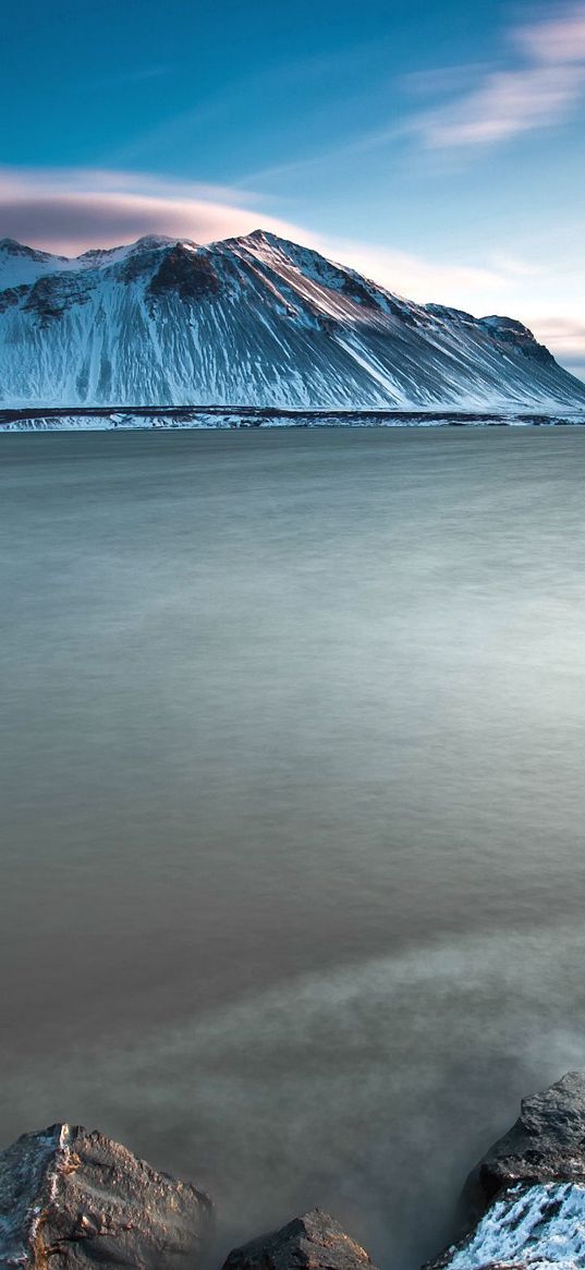 iceland, mountains, cold, stones