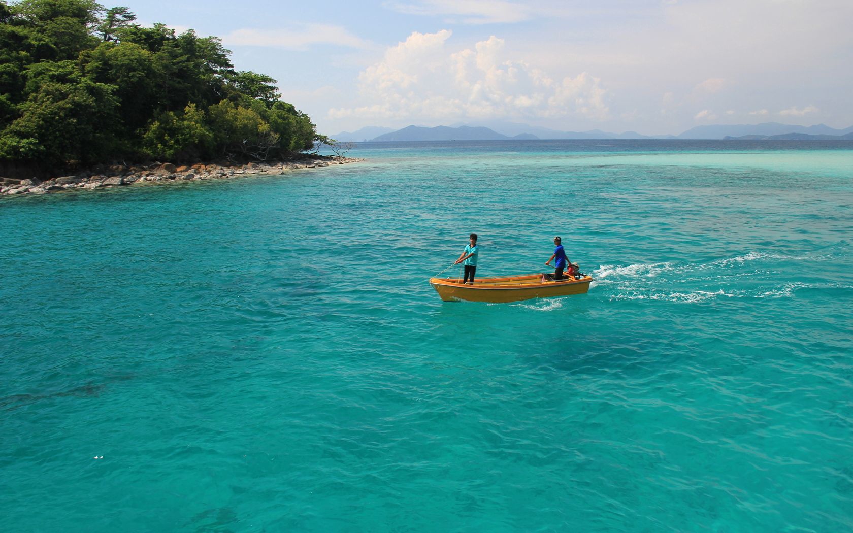 blue water, boat, children, thailand, island