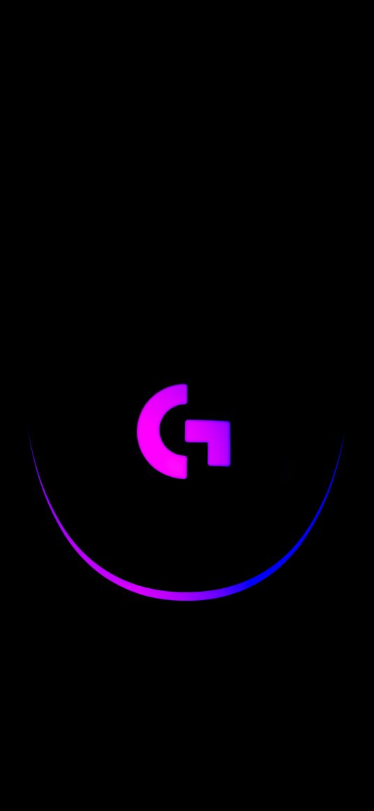 computer mouse, logitech, rgb, backlight, purple, black background