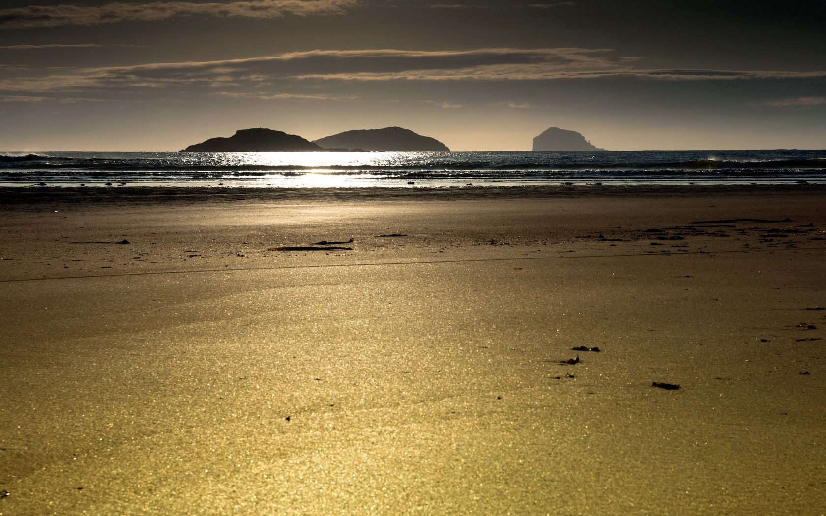 sand, beach, sea, outflow, landscape